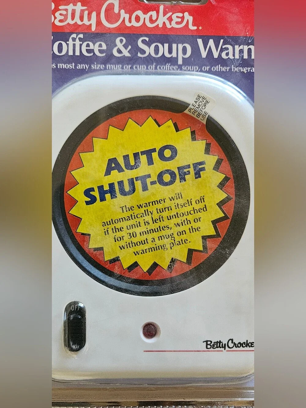 Vintage Betty Crocker Coffee & Soup Warmer Auto Shut-Off NIB Model BC-1790